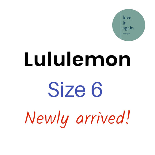 Lulu Size 6 Brushed Softstreme Ribbed Half Zip