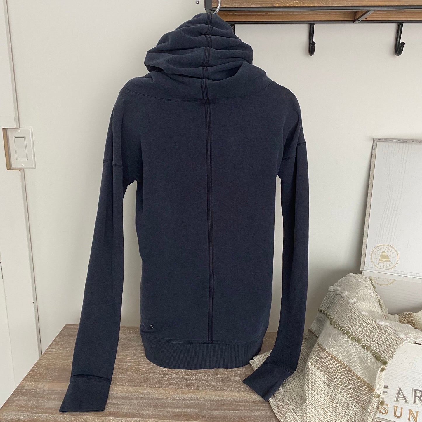 Lululemon Navy Stress Less Hoodie Rare Size 10